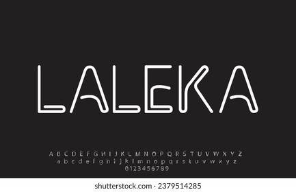 Minimal tech font letter set. Luxury vector typeface for company. Modern gaming fonts logo design.