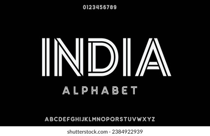 Minimal tech font letter set. Luxury vector typeface for company. Modern gaming fonts logo design 