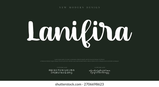 minimaler Satz technischer Schriftarten. Luxuriöse Vektorgrafik für Unternehmen. Modernes Logo-Design für Gaming-Schriftarten.