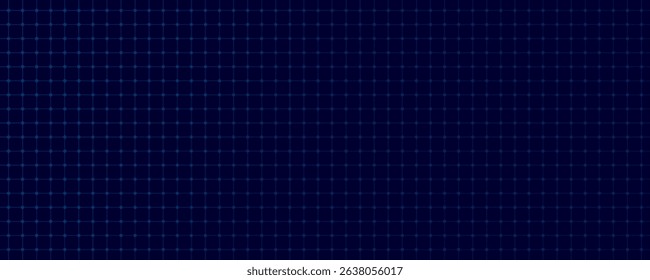 Minimal tech grid background with subtle dots and connected lines on a blue backdrop. Perfect for use in UI design, data visualization, technology interfaces. Vector illustration.