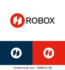 Minimal tech logo design concept. Fintech logomark illustration. Can representing system, vpn, program, ai, blockchain, hacker, code.