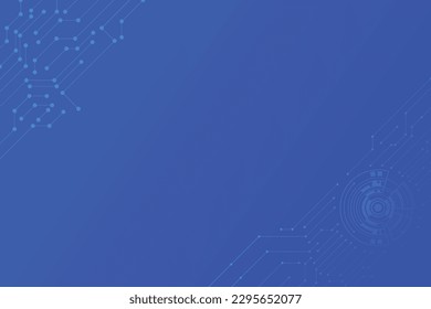 Minimal technology background style with line and dot connection. Particle redial with blank space for design.