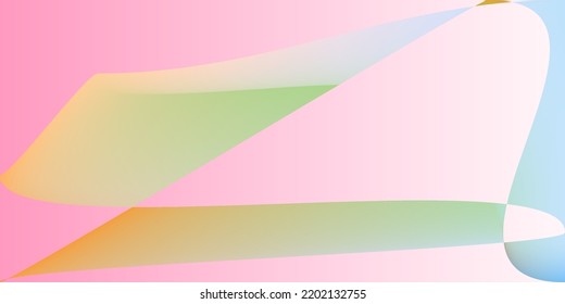 Minimal Technology Dynamic Rainbow Illustration. Neon Psychedelic Digital Pink Office Background. Color Futuristic Shape Layers Fluid Gradient Mesh. Smooth Modern Multicolor Pastel Modern Design.