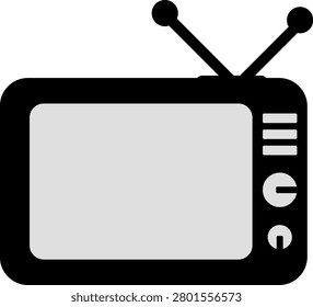 Minimal Television Icon Vector Illustration