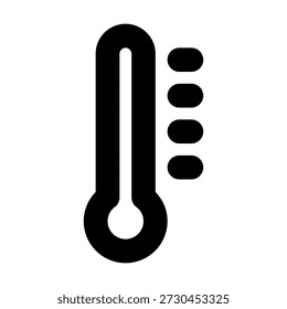 Minimal temperature icon representing thermometer measurement and body temperature monitoring. This clean outline vector symbol is ideal for medical, healthcare, and fitness applications, including fever tracking, health dashboards, wellness platforms, and monitoring systems.

Perfect for mobile apps, websites, user interface design, UX UI projects, and digital products focused on health monitoring, medical measurement, and fitness tracking. The icon features a simple, minimalist style that is fully scalable editable stroke and easy to customize for various digital uses.