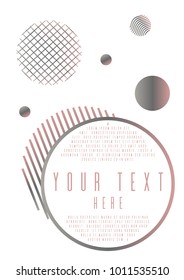 Minimal template corporate style.  Template in A4.  Can be used for poster, brochure, magazine, card, book, flyer, banner, anniversary. Trendy corporate style.
