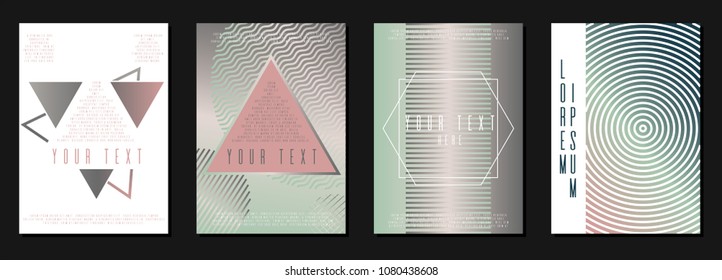 Minimal template corporate style.  A4 brochure title sheet. Can be used for poster, brochure, magazine, card, book, flyer, banner, anniversary. Trendy corporate style.