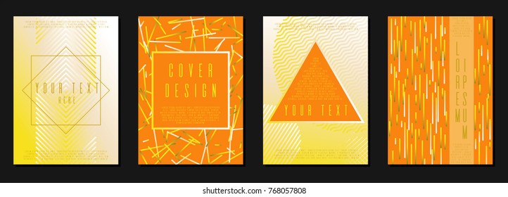 Minimal template design for your business. Business card set. Can be used for poster, brochure, magazine, card, book, flyer, banner, anniversary
 Trendy corporate style.