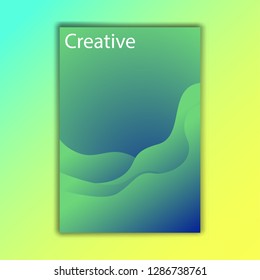 minimal template vector - cover papercut style design for client, shapes modern background illustration , poster banners, flyers, 3d abstract