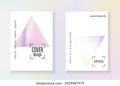 Minimal Texture. Hologram Presentation. Colorful Pearl Template. Rainbow Pattern. Graphic Effect. Pink Iridescent Flyer. Fashion Banner. Blue Minimal Texture