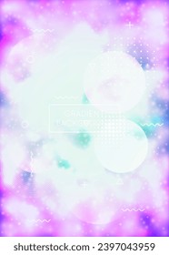 Minimal Texture. Retro Screen. Modern Background. Motion Dots. Holographic Design. Memphis Flyer. Blue Tech Shape. Light Pearlescent Template. Purple Minimal Texture