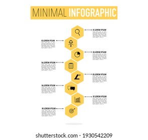 Minimal Timeline business process diagram flowchart infographic