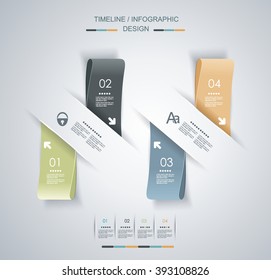 Minimal Timeline Infographic design. Can be used for workflow layout, diagram, number options, web design.