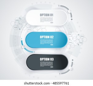 Minimal Timeline or Option Line design. Can be used for workflow layout, diagram, number options, web design.