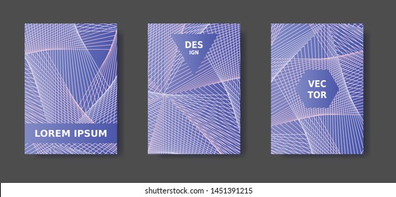 Minimal title design. Modern vertical cover. Violet, purple, lavender background