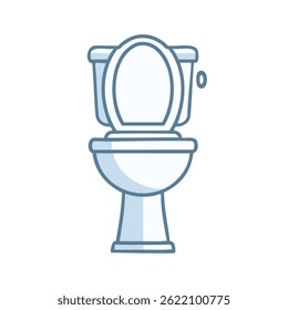 Minimal toilet icon in outline style