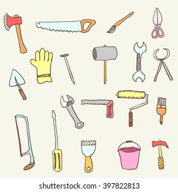 Farm Tools Icon Set Cartoon Set Stock Vector (Royalty Free) 1473814571