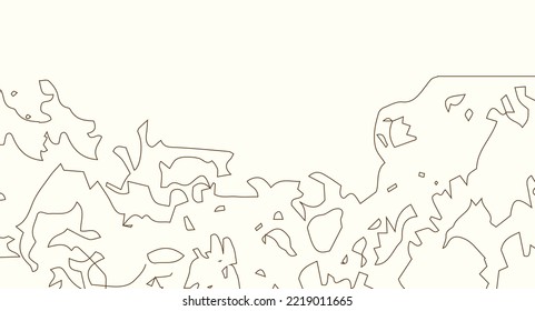  Mínimo mapa de contorno de línea topográfica. Elemento de decoración de textura moderna. Patrón de mapa topográfico. Vector, 2022-2023