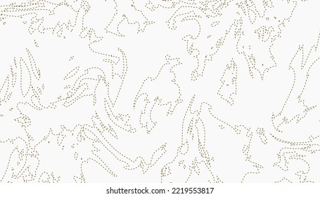 Minimal topographic line contour map. Trendy pattern with a map of the world. Modern texture decoration element. Vector, 2022-2023