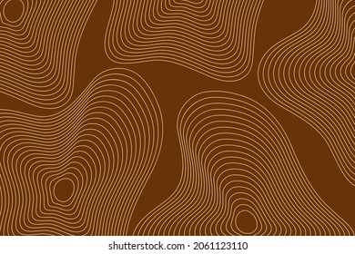 Minimal topography line texture background. Vector halftone waves design element. Eps 10 vector