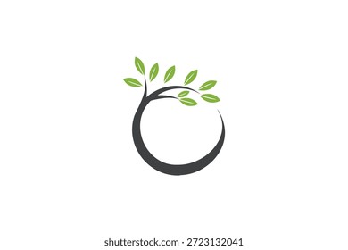 Minimal Tree Logo Design für Natur, umweltfreundlich, ökologisch und ökologisch Markenidentität
