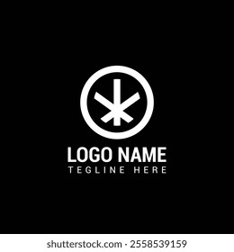 minimal tree sign logo design