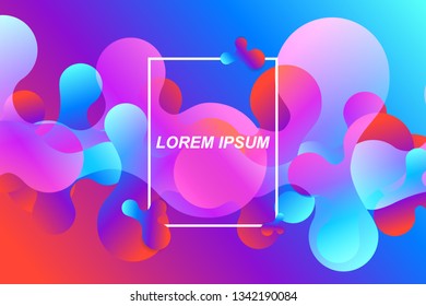 Minimal trend abstract background. Geometric gradient shapes design. Modern vector for cover, poster, website, card and social media.