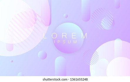 Minimal trend abstract background. Geometric gradient shapes design. Modern vector for cover, poster, website, card and social media.