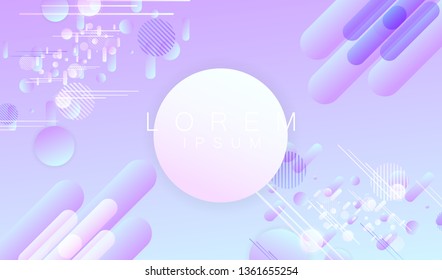 Minimal trend abstract background. Geometric gradient shapes design. Modern vector for cover, poster, website, card and social media.