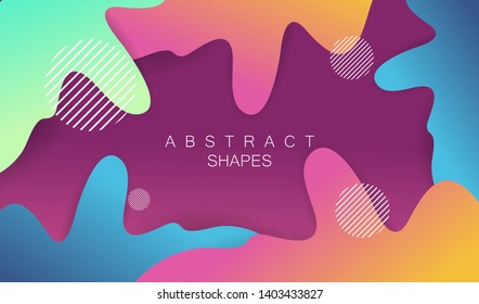Minimal trend abstract background. Geometric gradient shapes design. Modern vector for cover, poster, website, card and social media.
