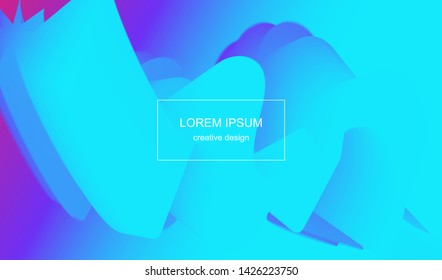 Minimal trend abstract background. Geometric gradient shapes design. Modern vector for cover, poster, website, card and social media.