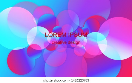 Minimal trend abstract background. Geometric gradient shapes design. Modern vector for cover, poster, website, card and social media.