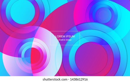 Minimal trend abstract background. Geometric gradient shapes design. Modern vector for cover, poster, website, card and social media.