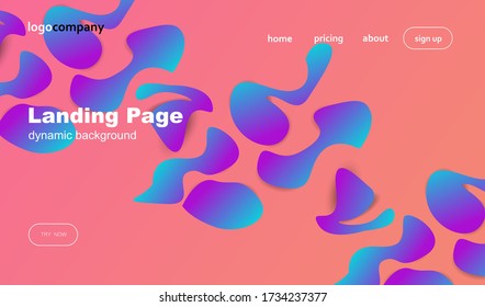 Minimal trend abstract background. Geometric gradient shapes design. Modern vector for cover, poster, website, card and social media.