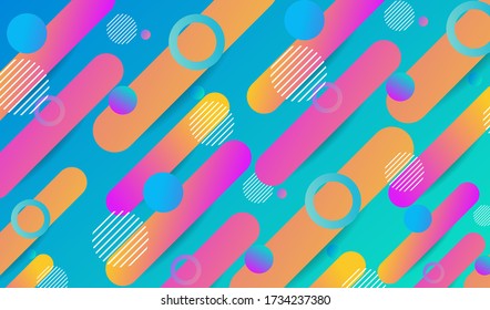 Fondo abstracto de tendencia mínima. Diseño de formas de gradiente geométrico. Vector moderno para portada, afiche, sitio web, tarjeta y medios sociales.