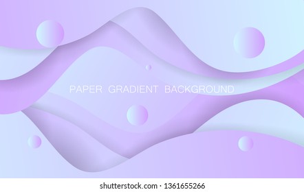 Minimal trend paper abstract background. Geometric gradient shapes design. Modern vector for cover, poster, website, card and social media.