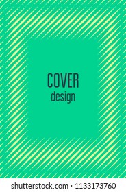 Minimal trendy cover template. Futuristic  layout with halftones. Geometric minimal cover template for book, catalog and annual. Minimalistic colorful gradients. Abstract business illustration.