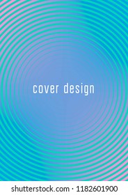 Minimal trendy cover template. Futuristic  layout with halftones. Geometric minimal cover template for book, catalog and annual. Minimalistic colorful gradients. Abstract business illustration.