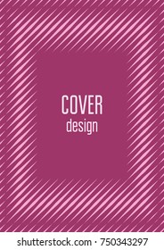 Minimal trendy cover template. Futuristic layout. Geometric minimal cover template for book, catalog and annual. Minimalistic colorful gradients. Abstract business illustration.