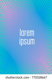 Minimal trendy cover template. Futuristic  layout with halftones. Geometric minimal cover template for book, catalog and annual. Minimalistic colorful gradients. Abstract business illustration.
