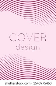 Minimal trendy cover template set. Futuristic layout with halftones. Geometric minimal cover template for book, catalog and annual. Minimalistic colorful gradients. Abstract business illustration.