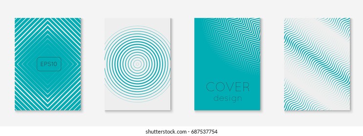 Minimal trendy covers. Vector halftone gradients. Geometric future template for flyer, poster, brochure and invitation. Minimalistic colorful cover. Set of EPS 10 illustration.