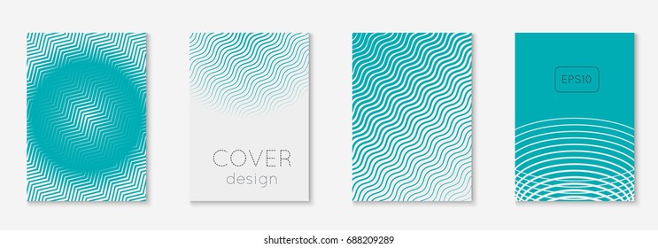 Minimal trendy covers. Vector halftone gradients. Geometric future template for flyer, poster, brochure and invitation. Minimalistic colorful cover. Set of EPS 10 illustration.