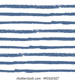 Minimal trendy freehand seamless pattern with stripes. Striped grunge hand drawn vector texture. Wallpaper for your modern design.