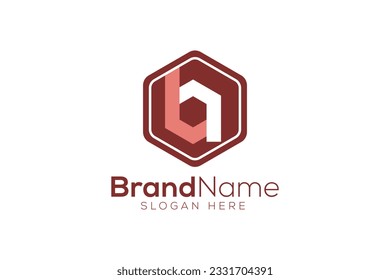 Minimal and Trendy Letter b a polygon Logo Design vector Template