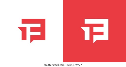 Minimal and Trendy letter F 1 3 Logo Design vector Template