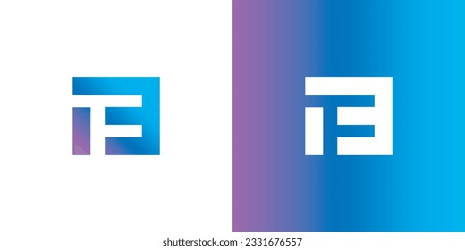 Minimal and Trendy letter F 1 3 Logo Design vector Template