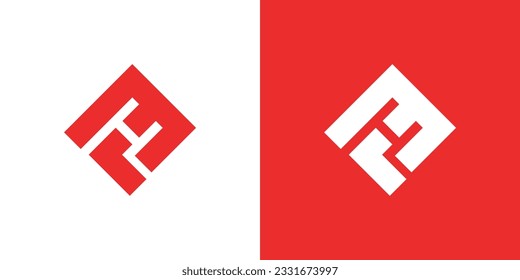 Minimal and Trendy letter F 3 H Logo Design vector Template