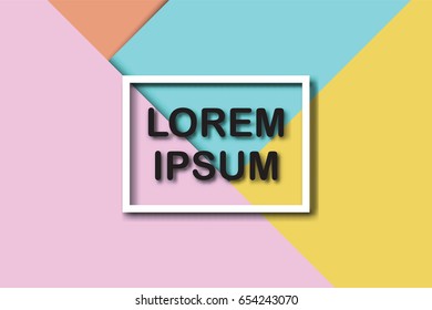 minimal trendy material design, vector background