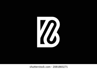 Minimal trendy monogram art logo. Monogram professional elegant awesome artistic B BZ ZB initial based Alphabet icon logo. Initials Business logo.